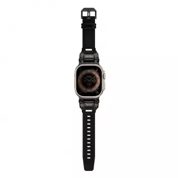 Skinarma Titon remienok na Apple Watch Ultra 49mm čierny