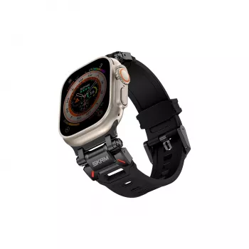 Skinarma Titon remienok na Apple Watch Ultra 49mm čierny
