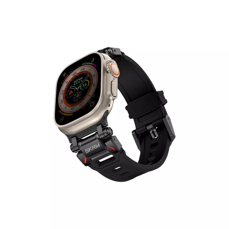 Skinarma Titon remienok na Apple Watch Ultra 49mm čierny