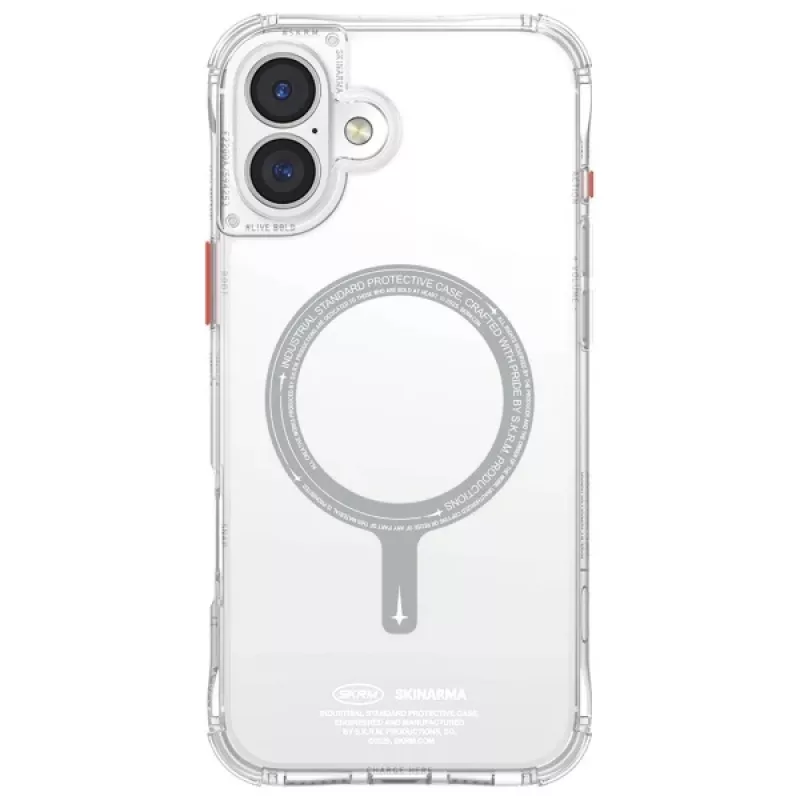 SKINARMA Saido puzdro s magnetickým nabíjaním pre iPhone 16 6,1 palca priehľadné