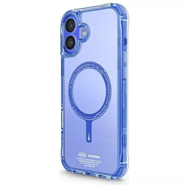 SKINARMA Saido puzdro pre Apple iPhone 16 6,1 palca magnetické nabíjanie modré
