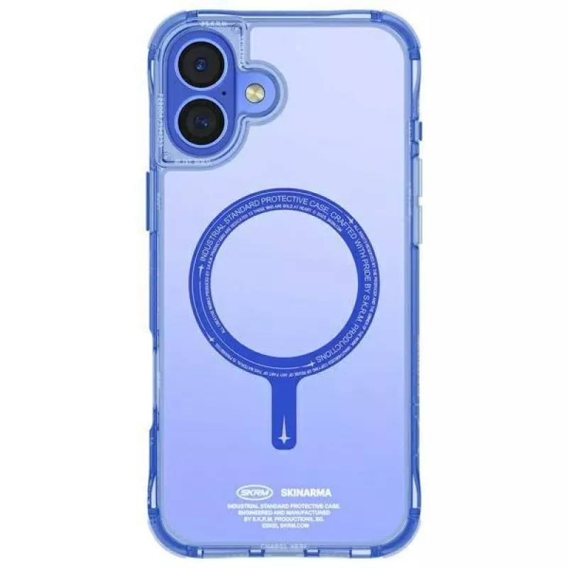SKINARMA Saido puzdro pre Apple iPhone 16 6,1 palca magnetické nabíjanie modré