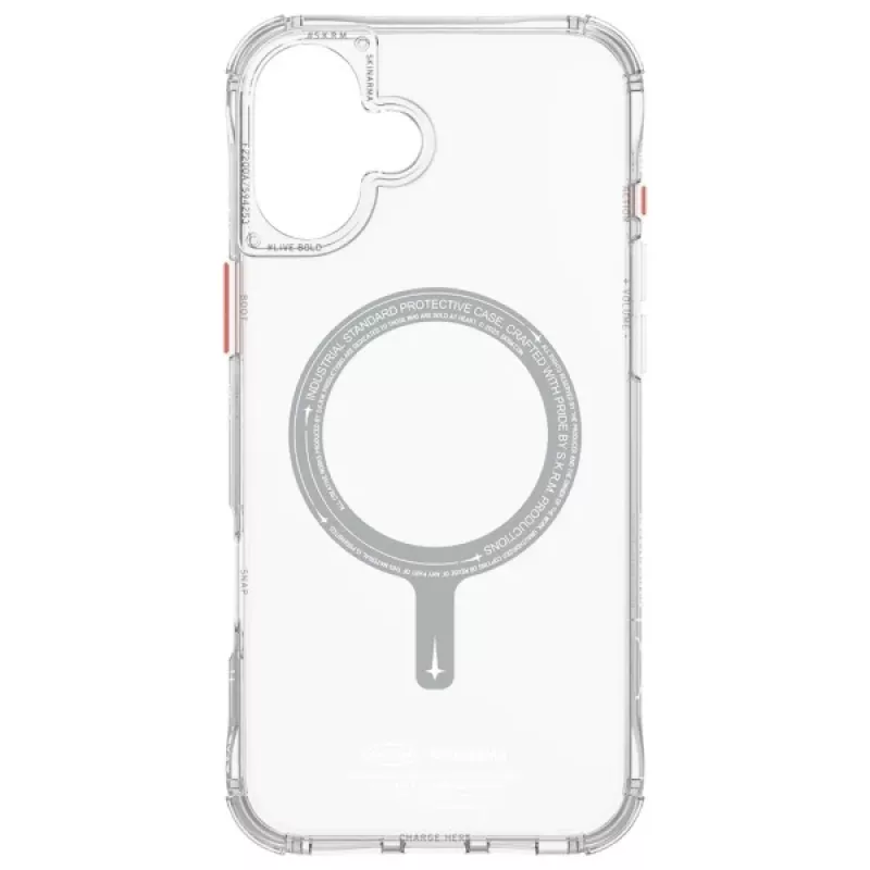 SKINARMA Saido puzdro pre iPhone 16 Plus 6,7 palca magnetické nabíjanie priehľadné