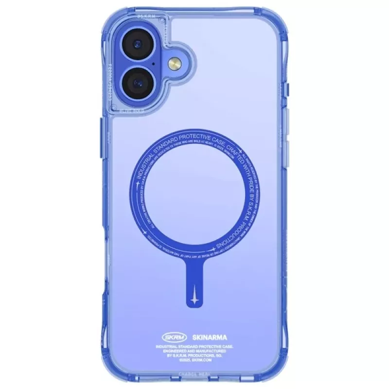 SKINARMA Saido puzdro pre iPhone 16 Plus 6,7 palca, magnetické nabíjanie, modré