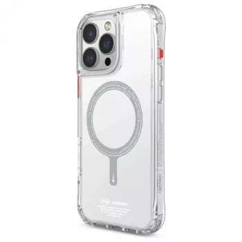 SKINARMA Saido puzdro pre iPhone 16 Pro 6,3 palca magnetické nabíjanie priehľadné