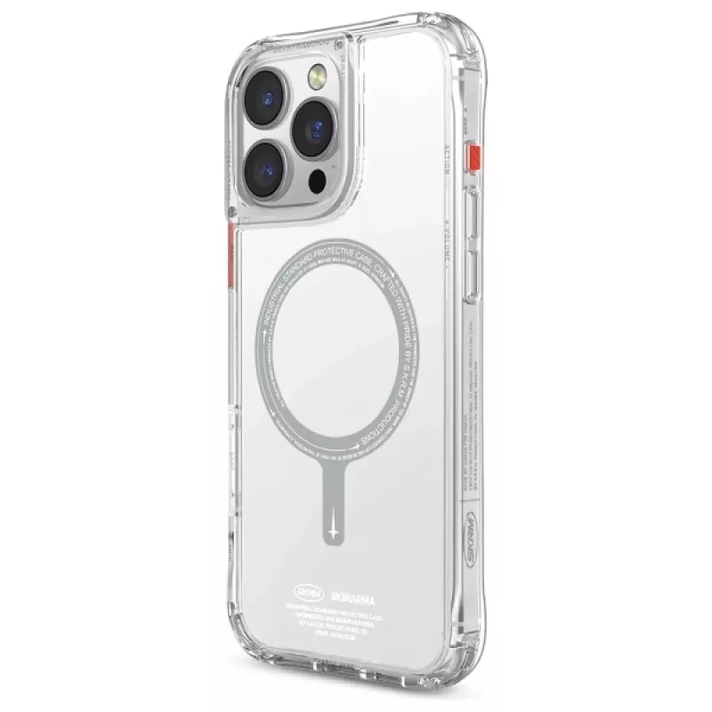 SKINARMA Saido puzdro pre iPhone 16 Pro 6,3 palca magnetické nabíjanie priehľadné