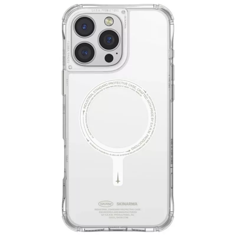 Skinarma Saido iPhone 16 Pro 6,3 palca puzdro s magnetickým nabíjaním zelené (Niteglow)