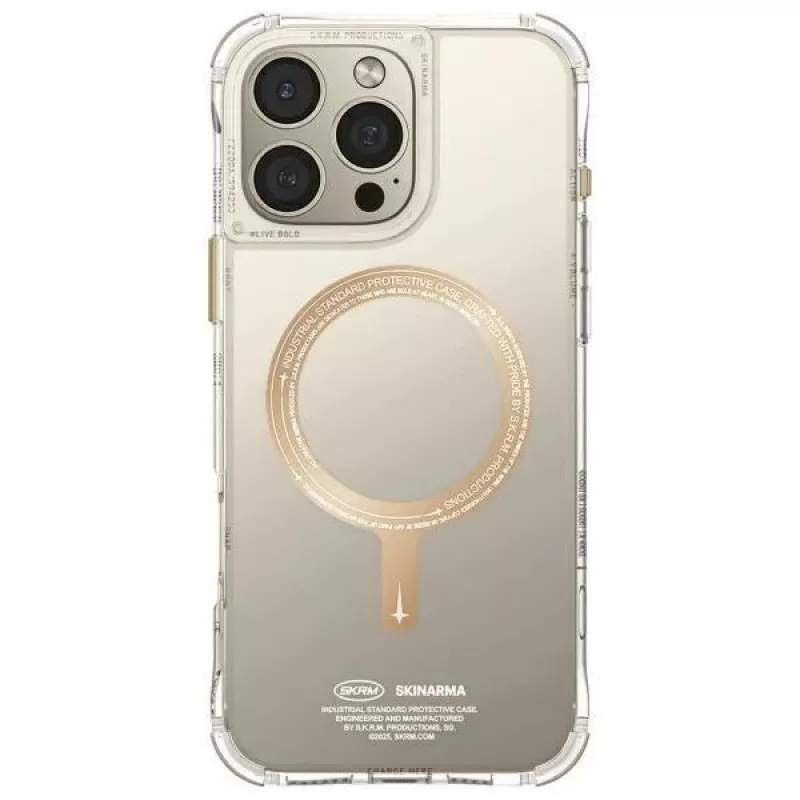 SKINARMA Saido iPhone 16 Pro 6,3 palca puzdro s magnetickým nabíjaním šampanské