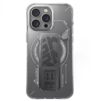 Skinarma Helio iPhone 16 Pro 6,3 palca magnetické nabíjanie + grip stojan puzdro titán