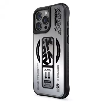 SKINARMA Kira Kobai iPhone 16 Pro 6,3 palca puzdro s magnetickým nabíjaním a grip stojanom chróm