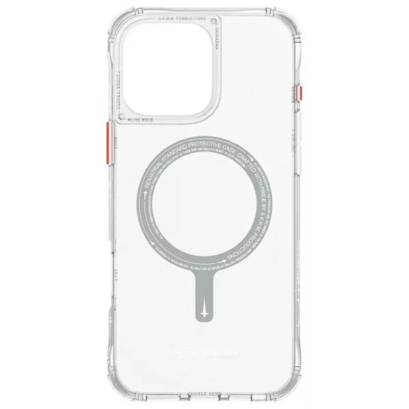 SKINARMA Saido puzdro s magnetickým nabíjaním pre iPhone 16 Pro Max 6,9 palca priehľadné