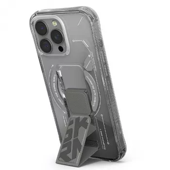 SKINARMA Helio puzdro pre iPhone 16 Pro Max 6,9 palca magnetické nabíjanie + grip stojan titán