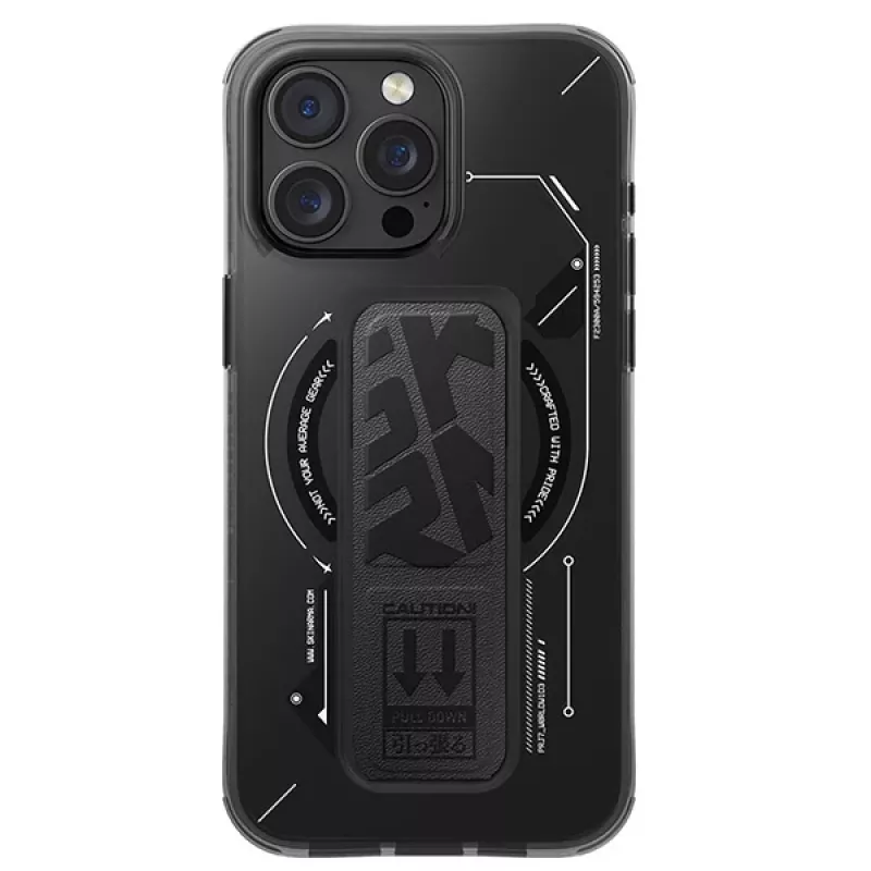 Skinarma Helio puzdro pre iPhone 16 Pro Max 6,9 palca, magnetické nabíjanie + grip stojan, čierne