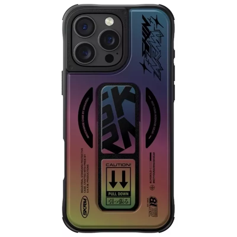 SKINARMA Kira Kobai puzdro s magnetickým nabíjaním a grip stojanom pre iPhone 16 Pro Max 6,9 palca hologram