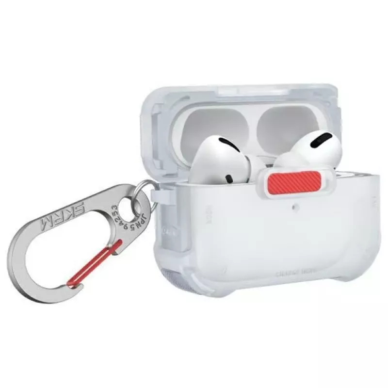 Skinarma Mecha puzdro pre AirPods Pro 2, Frost Translucent