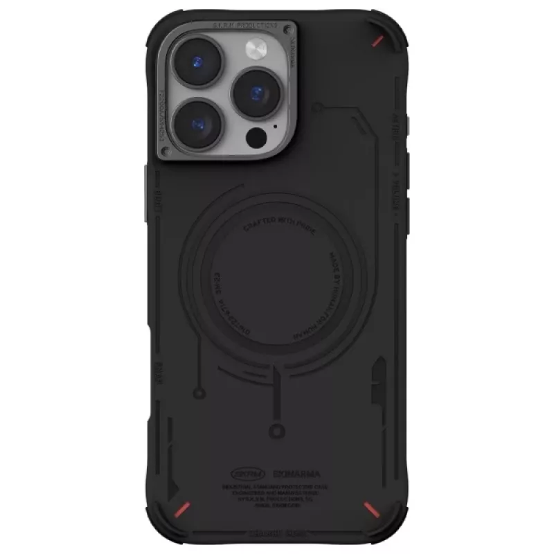 Skinarma Mecha puzdro pre iPhone 16 Pro 6,3 palca, magnetické nabíjanie, čierne