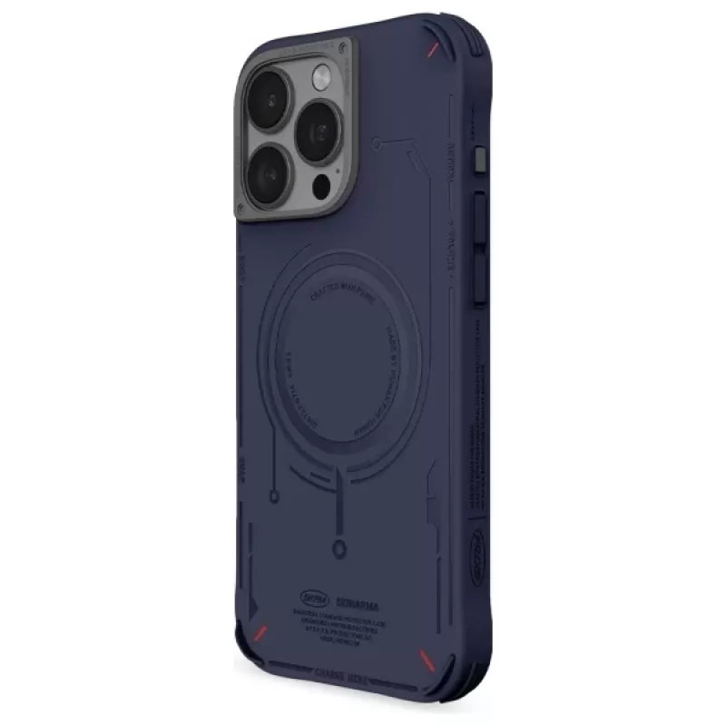 SKINARMA Mecha puzdro pre iPhone 16 Pro 6,3 palca magnetické nabíjanie navy