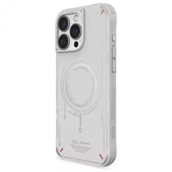 SKINARMA Mecha puzdro pre iPhone 16 Pro 6,3 palca, magnetické nabíjanie, svetlosivé