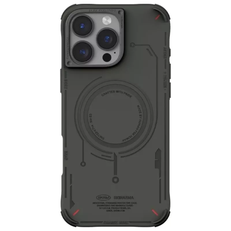 SKINARMA Mecha puzdro pre iPhone 16 Pro Max 6,9 palca s magnetickým nabíjaním, olivové