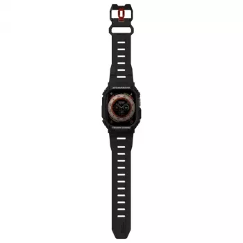 Skinarma Mecha 2in1 puzdro a remienok pre Apple Watch Ultra 49 mm - čierne