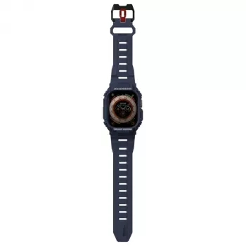 SKINARMA Mecha 2-in-1 puzdro s remienkom pre Apple Watch Ultra 49 mm tmavomodré
