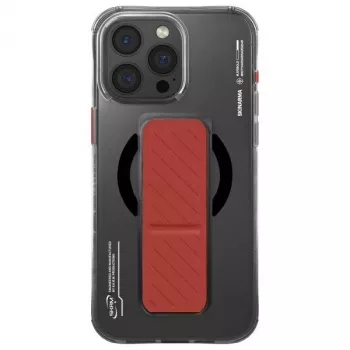 Skinarma Axon puzdro pre iPhone 16 Pro Max 6,9 palca, magnetické nabíjanie + stojan s držiakom, čierne