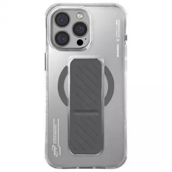 Skinarma Axon puzdro pre iPhone 16 Pro Max 6,9 palca magnetické nabíjanie + stojan s držiakom titán