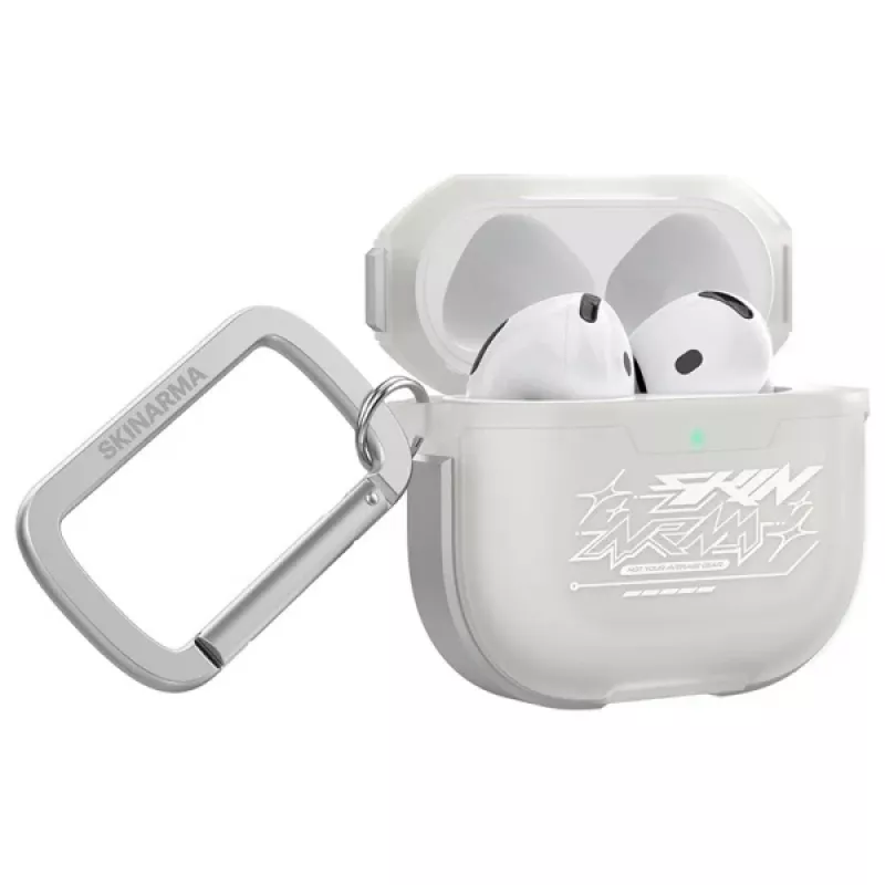 Skinarma Kinzoku puzdro pre AirPods 4, Frost