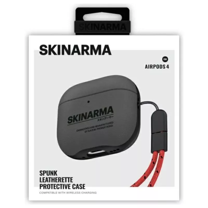Skinarma Spunk puzdro pre AirPods 4, Pewter Green