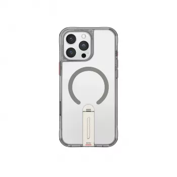 Skinarma Helix puzdro pre iPhone 16 Pro Max, magnetické nabíjanie, 360° otočný stojan, titán