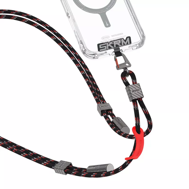 Skinarma Dyno Ve 2-in-1 USB-C na USB-C kábel na krk, 80 cm, čierny