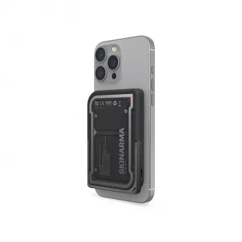Skinarma Nexus Mecha Magnetic Kick-Stand Power Bank 5000mAh 20W PD USB-C MagSafe čierna