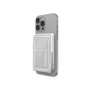 Skinarma Nexus Mecha Magnetic Kick-Stand Power Bank 5000mAh 20W PD USB-C MagSafe svetlosivá