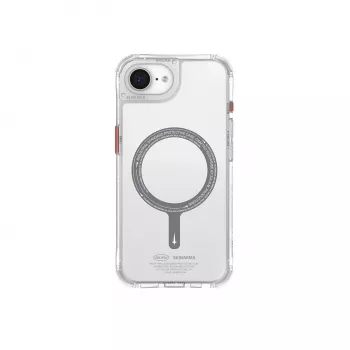 SKINARMA Saido MagSafe puzdro pre iPhone 16e / 17e transparentné