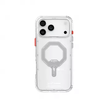 SKINARMA Saido magnetické nabíjacie puzdro pre Apple iPhone 17 Pro, transparentné