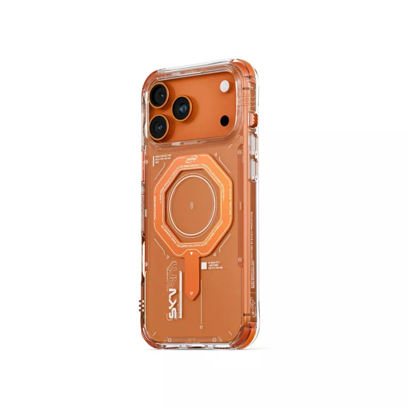 Skinarma Magma magnetické puzdro pre Apple iPhone 17 Pro - oranžové