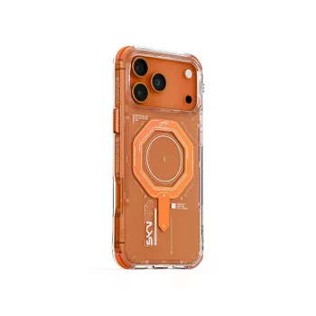 Skinarma Magma magnetické nabíjacie puzdro pre iPhone 17 Pro Max, oranžové