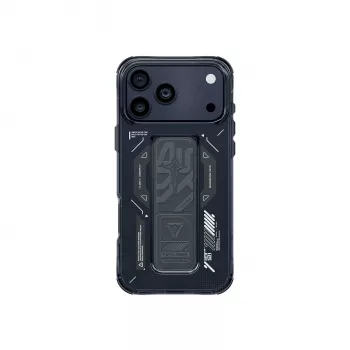 SKINARMA Helio puzdro pre iPhone 17 Pro magnetické nabíjanie + Grip Stand Graphite