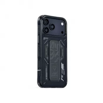 SKINARMA Helio puzdro pre iPhone 17 Pro magnetické nabíjanie + Grip Stand Graphite