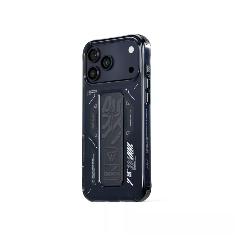 SKINARMA Helio puzdro pre iPhone 17 Pro magnetické nabíjanie + Grip Stand Graphite