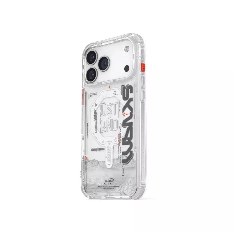 Skinarma Sonix puzdro pre Apple iPhone 17 Pro s magnetickým nabíjaním, transparentné