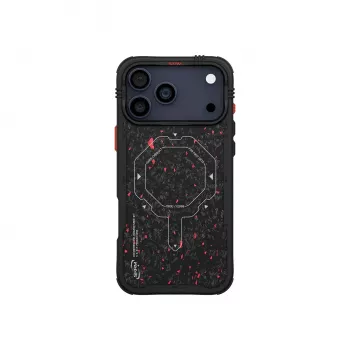 Skinarma Vektor puzdro pre iPhone 17 Pro s magnetickým nabíjaním, čierne