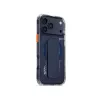 Skinarma Haxa puzdro s magnetickým nabíjaním + grip-stojanom pre Apple iPhone 17 Pro Max, modré