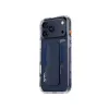 Skinarma Haxa puzdro s magnetickým nabíjaním + grip-stojanom pre Apple iPhone 17 Pro Max, modré