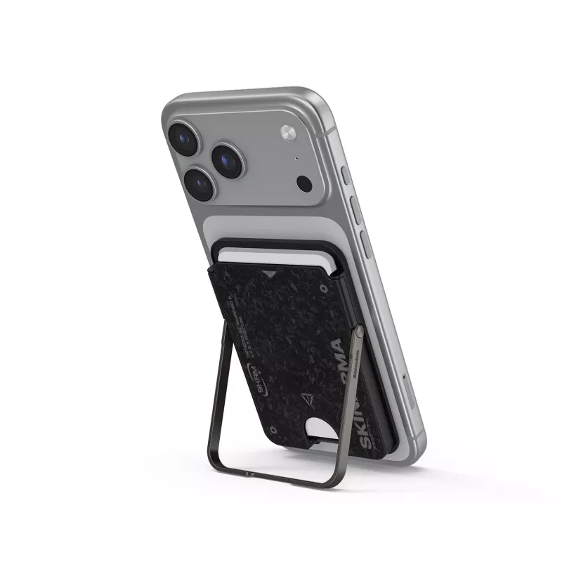 Skinarma Vektor Magnetic Smart Kick-Stand puzdro peňaženka, Onyx