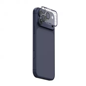 Skinarma Magma Full Matte ochrana objektívu fotoaparátu pre iPhone 17 Pro Max, modrá