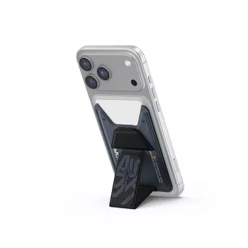 Skinarma Kado Aegis magnetický držiak na karty s grip-stojanom, tmavomodrý