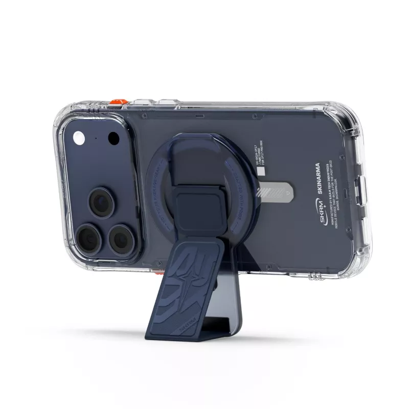 SKINARMA Arch XEPhaze Smart Grip-Stand magnetický držiak a stojan na telefón, modrý