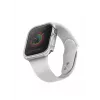 UNIQ Valencia puzdro pre Apple Watch Series 4/5/6/SE/SE3 40 mm - Titanium Silver