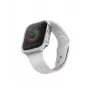 UNIQ Valencia puzdro pre Apple Watch Series 4/5/6/SE/SE3 40 mm - Titanium Silver